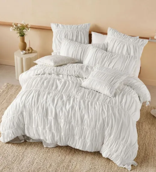 Layla White Quilt Cover Set